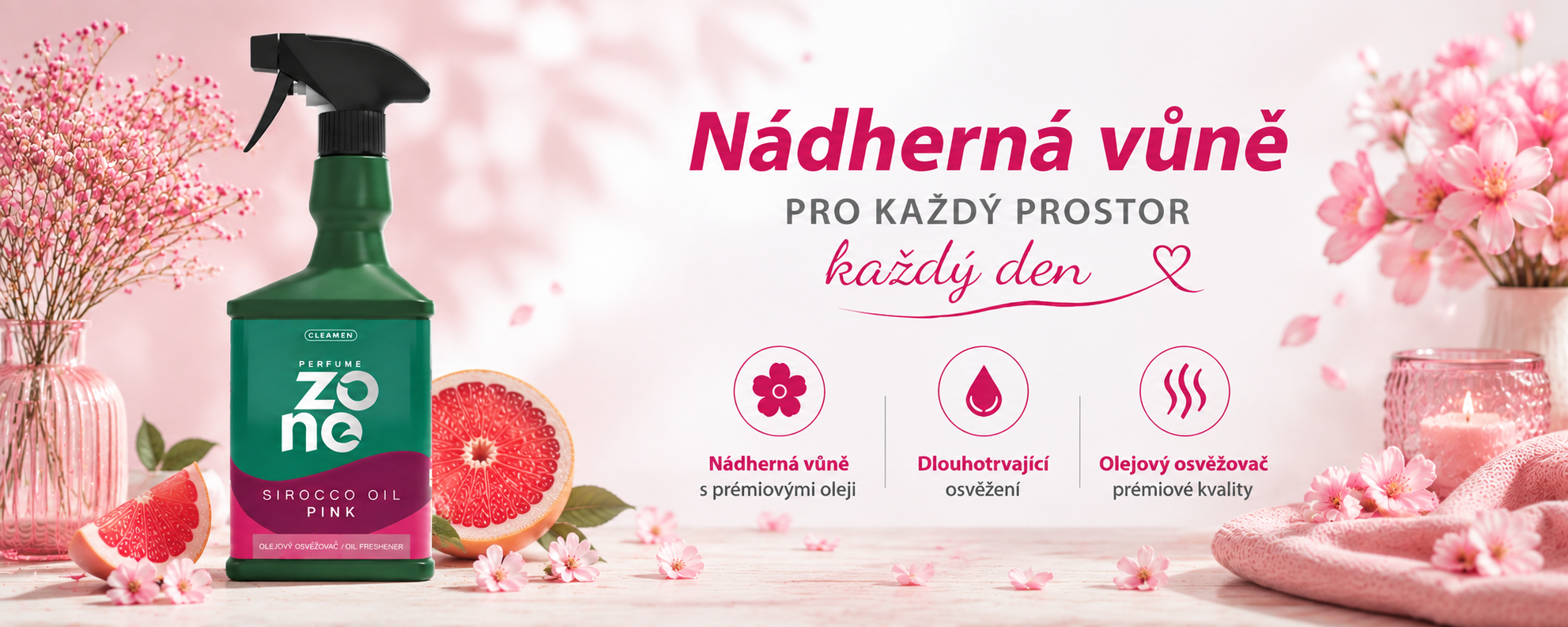 osvěžovač banner pink